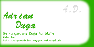 adrian duga business card